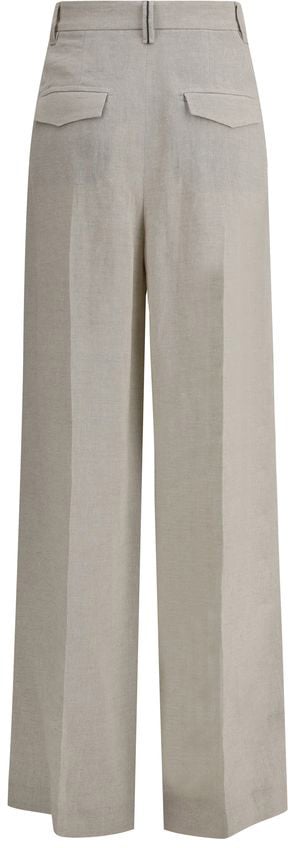Brunello Cucinelli Linen Pants Beige