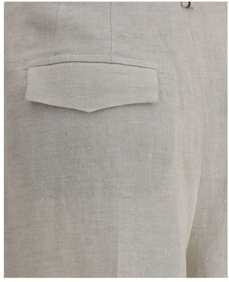 Brunello Cucinelli Linen Pants Beige