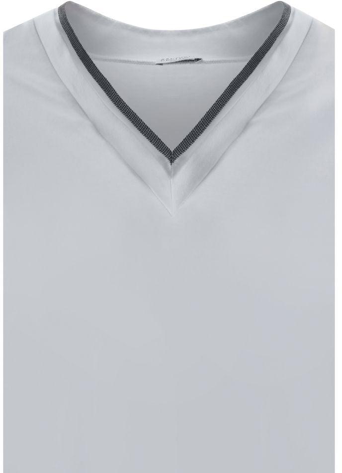 Brunello Cucinelli Brunello Cucinelli White Cotton T-Shirt Wit
