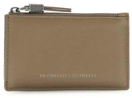 Brunello Cucinelli Brunello Cucinelli Beige Calf Leather Bos Taurus Wallet Beige