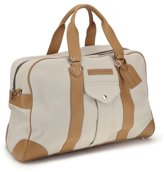 Brunello Cucinelli Brunello Cucinelli Beige Calf Leather Bos Taurus Luggage And Travel Beige
