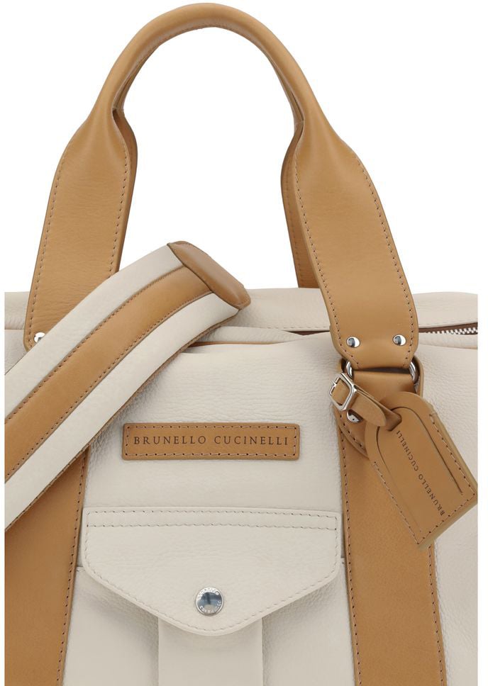 Brunello Cucinelli Brunello Cucinelli Beige Calf Leather Bos Taurus Luggage And Travel Beige