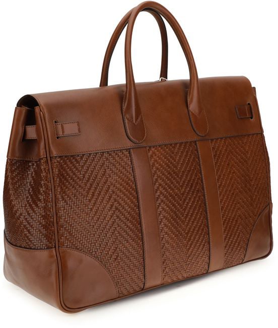 Brunello Cucinelli Brunello Cucinelli Brown Calf Leather Bos Taurus Backpack Bruin