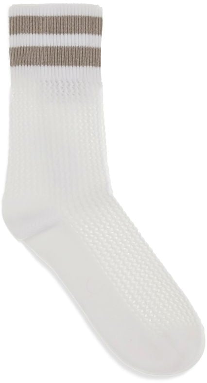 Brunello Cucinelli Brunello Cucinelli White Cotton Socks Wit