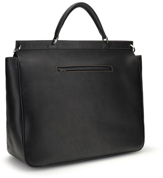 Brunello Cucinelli Brunello Cucinelli Black Calf Leather Bos Taurus Luggage And Travel Zwart