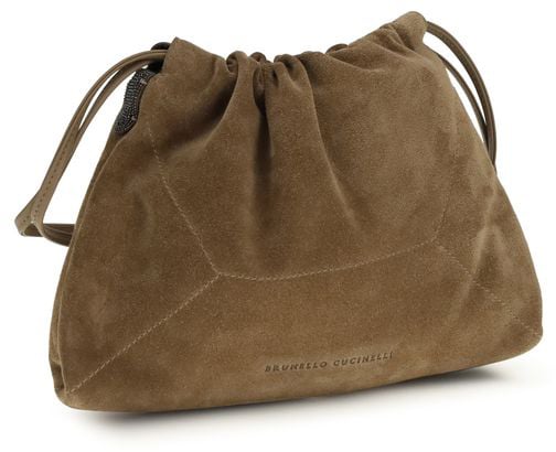 Brunello Cucinelli Brunello Cucinelli Brown Calf Leather Bos Taurus Clutch Bag Bruin