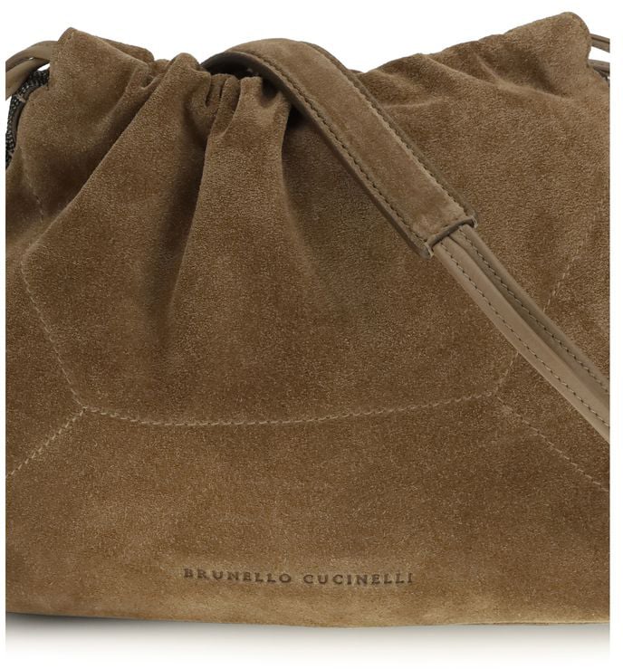 Brunello Cucinelli Brunello Cucinelli Brown Calf Leather Bos Taurus Clutch Bag Bruin