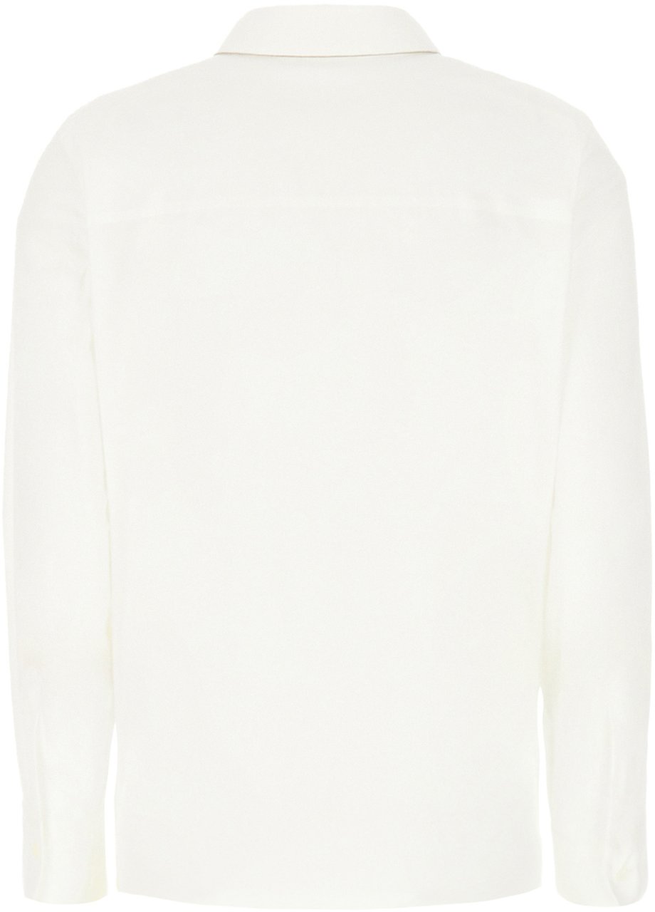 Brunello Cucinelli White poplin shirt Wit