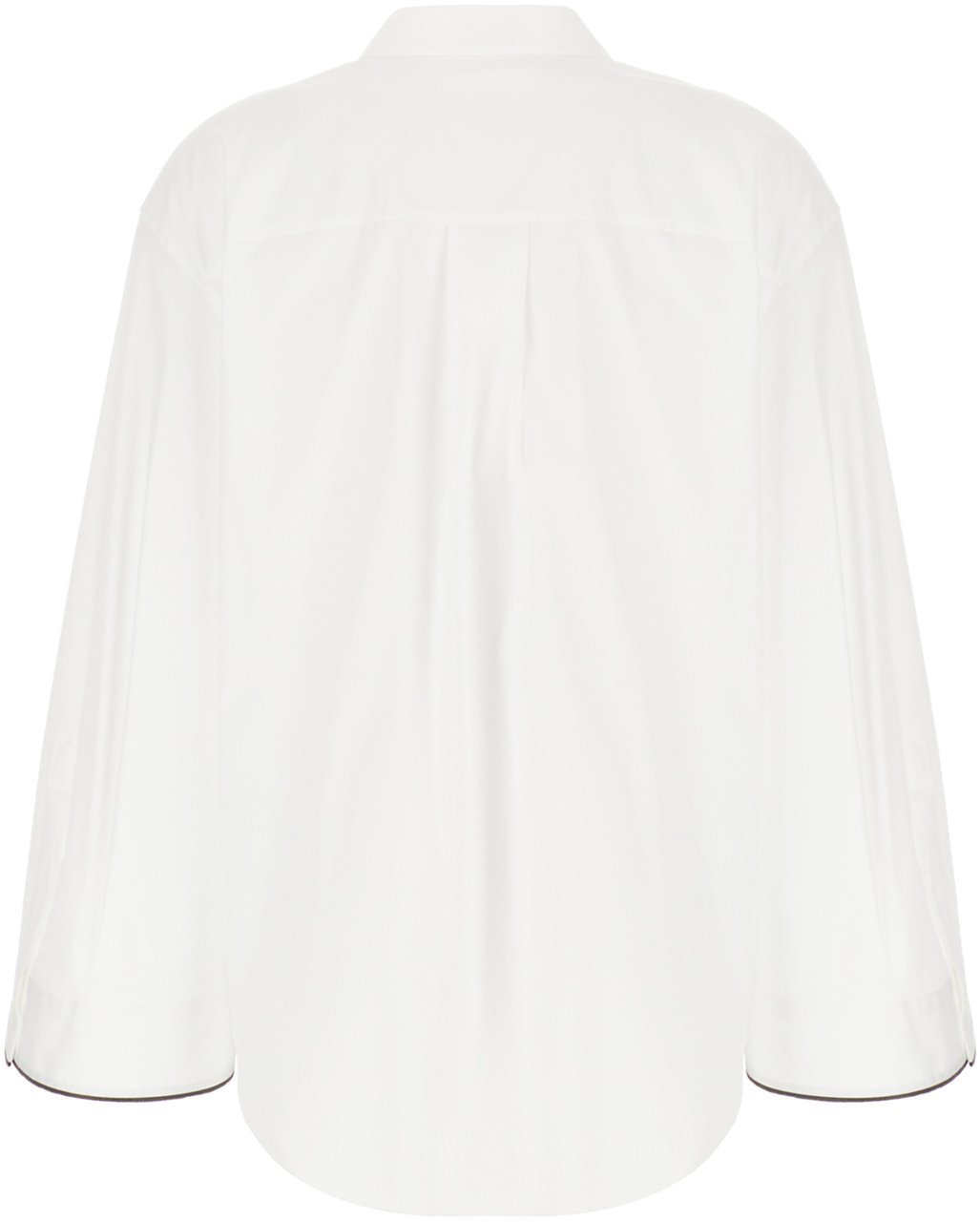 Brunello Cucinelli Brunello Cucinelli White cotton blend shirt Wit