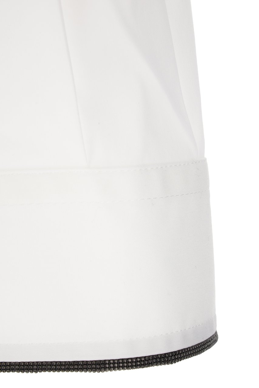 Brunello Cucinelli Brunello Cucinelli White cotton blend shirt Wit