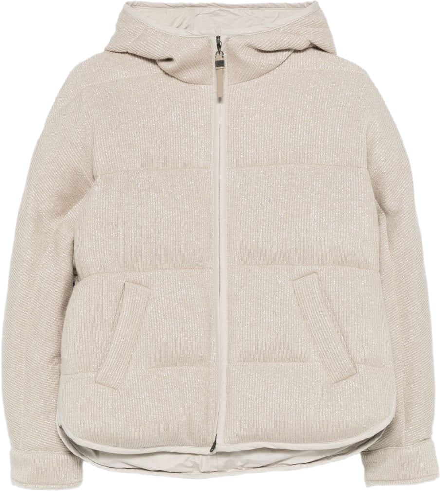 Brunello Cucinelli Coats Featherbeige Beige