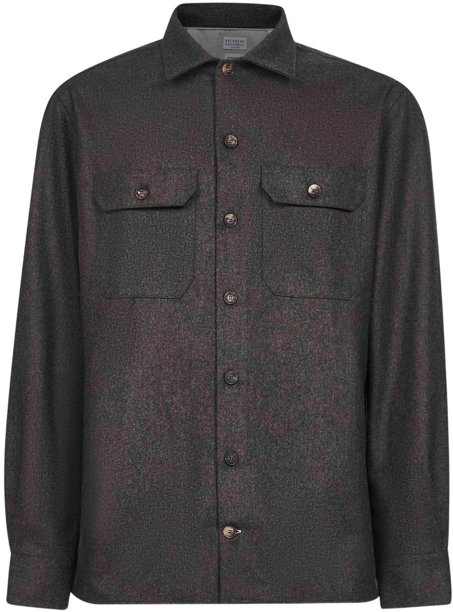 Brunello Cucinelli Shirts Brown Bruin