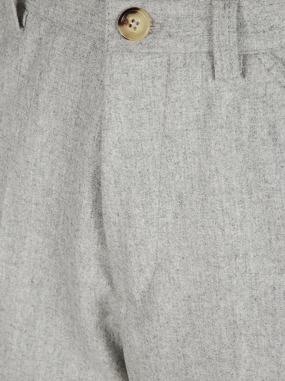 Brunello Cucinelli Medium Grey Wool Trousers Grijs