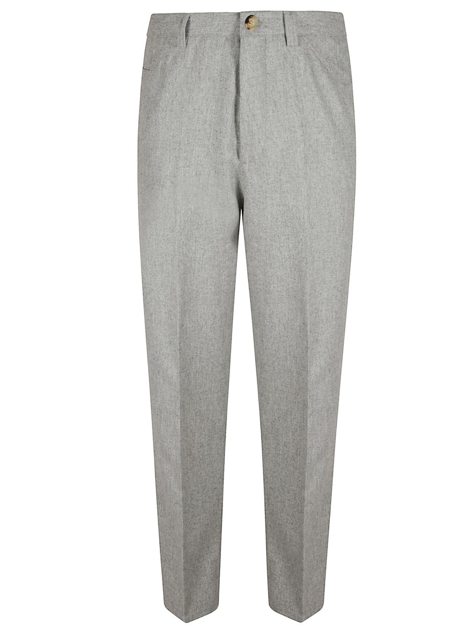 Brunello Cucinelli Medium Grey Wool Trousers Grijs
