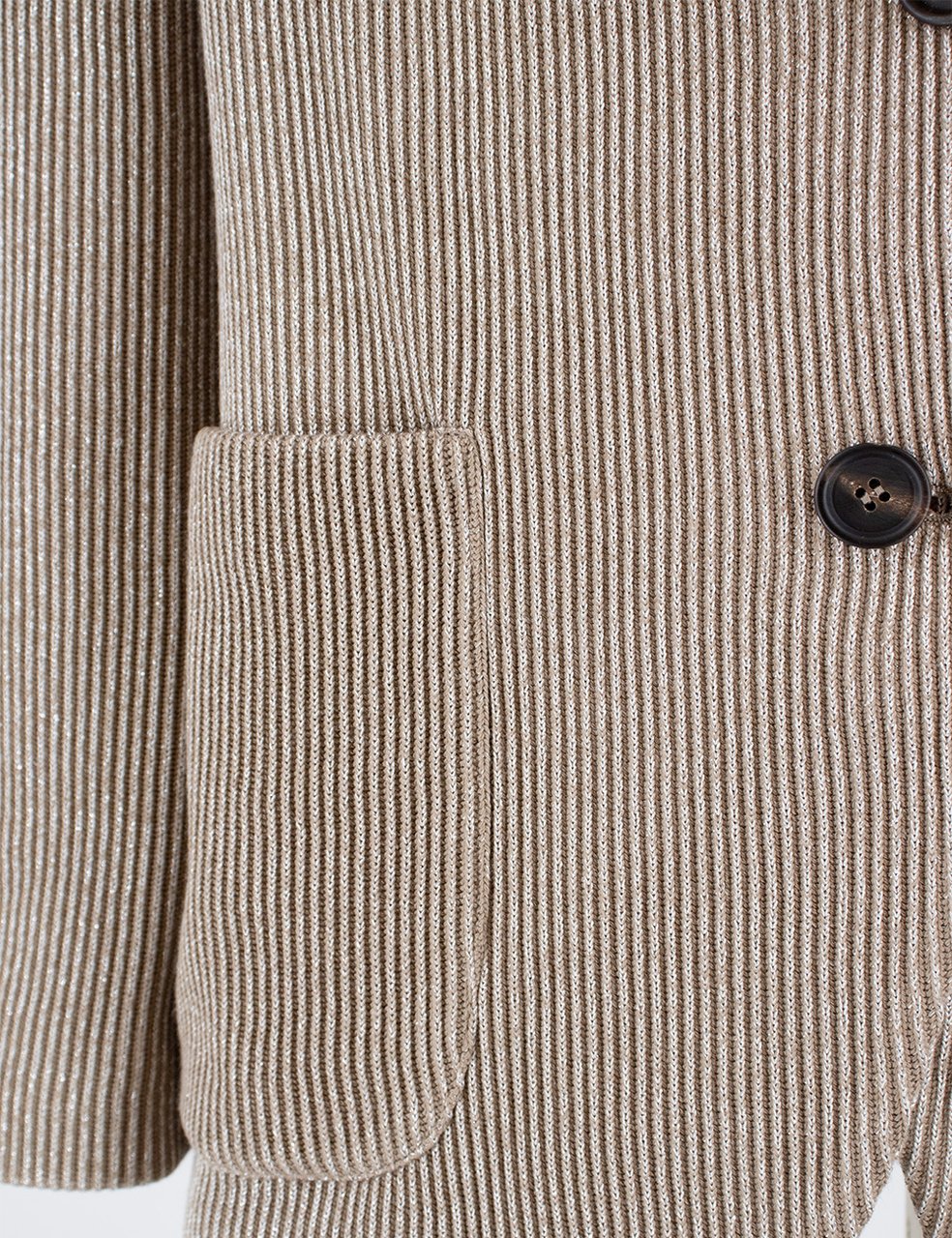 Brunello Cucinelli Cotton and viscose knit jacket Bruin
