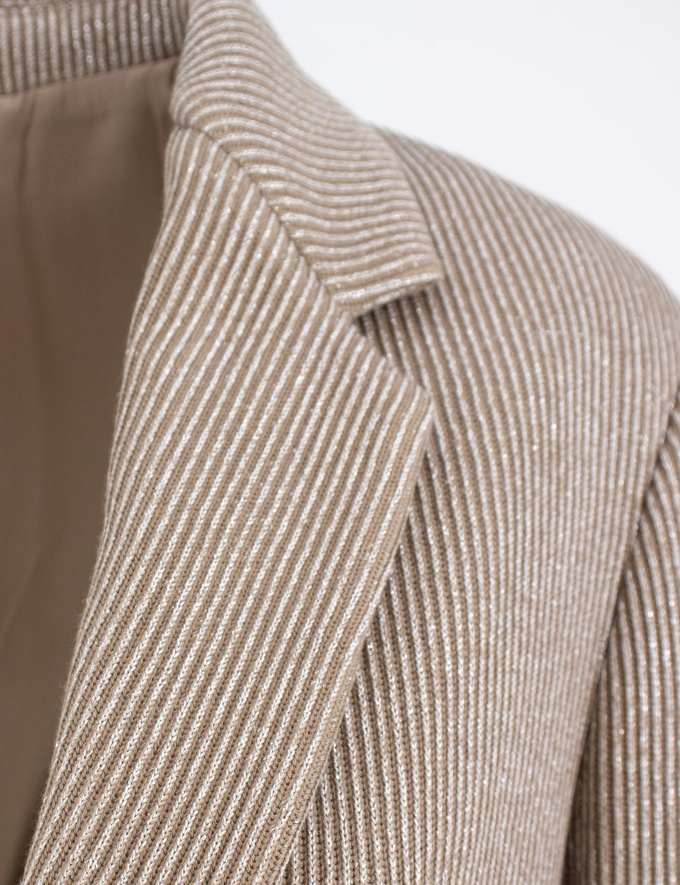 Brunello Cucinelli Cotton and viscose knit jacket Bruin