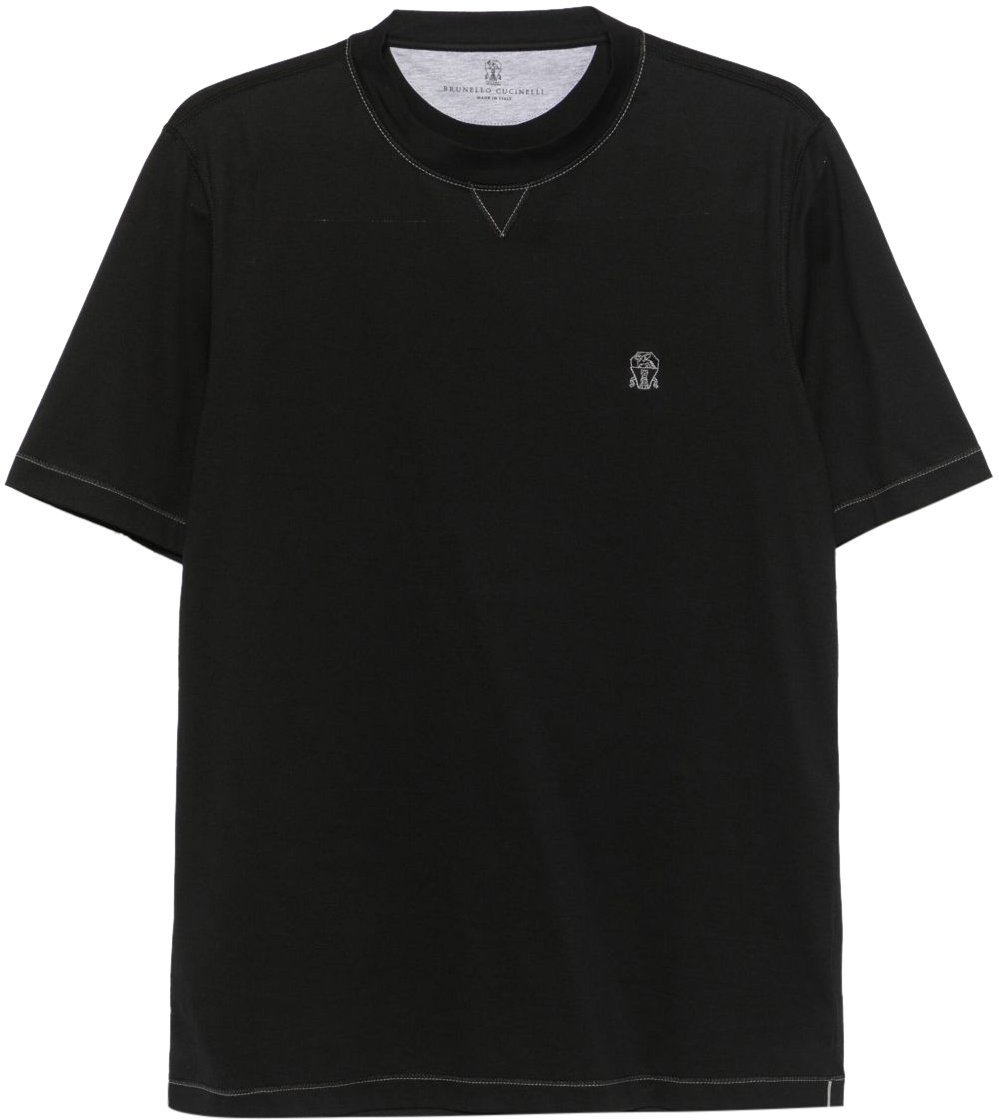 Brunello Cucinelli T-Shirts And Polos Black Zwart