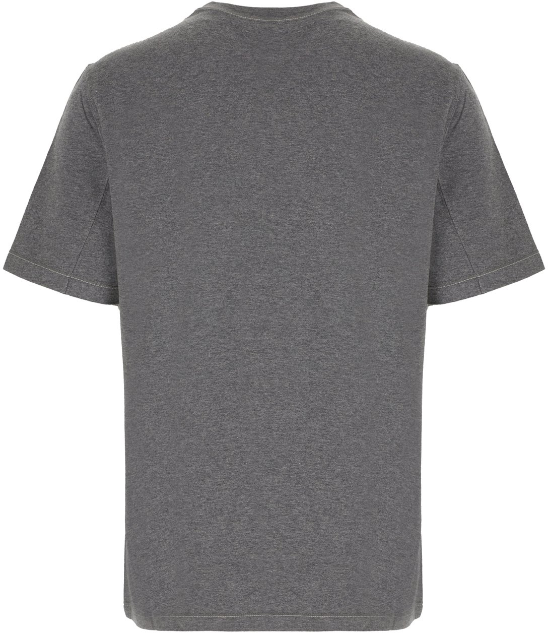 Brunello Cucinelli Brunello Cucinelli Melange grey cotton t-shirt Grijs