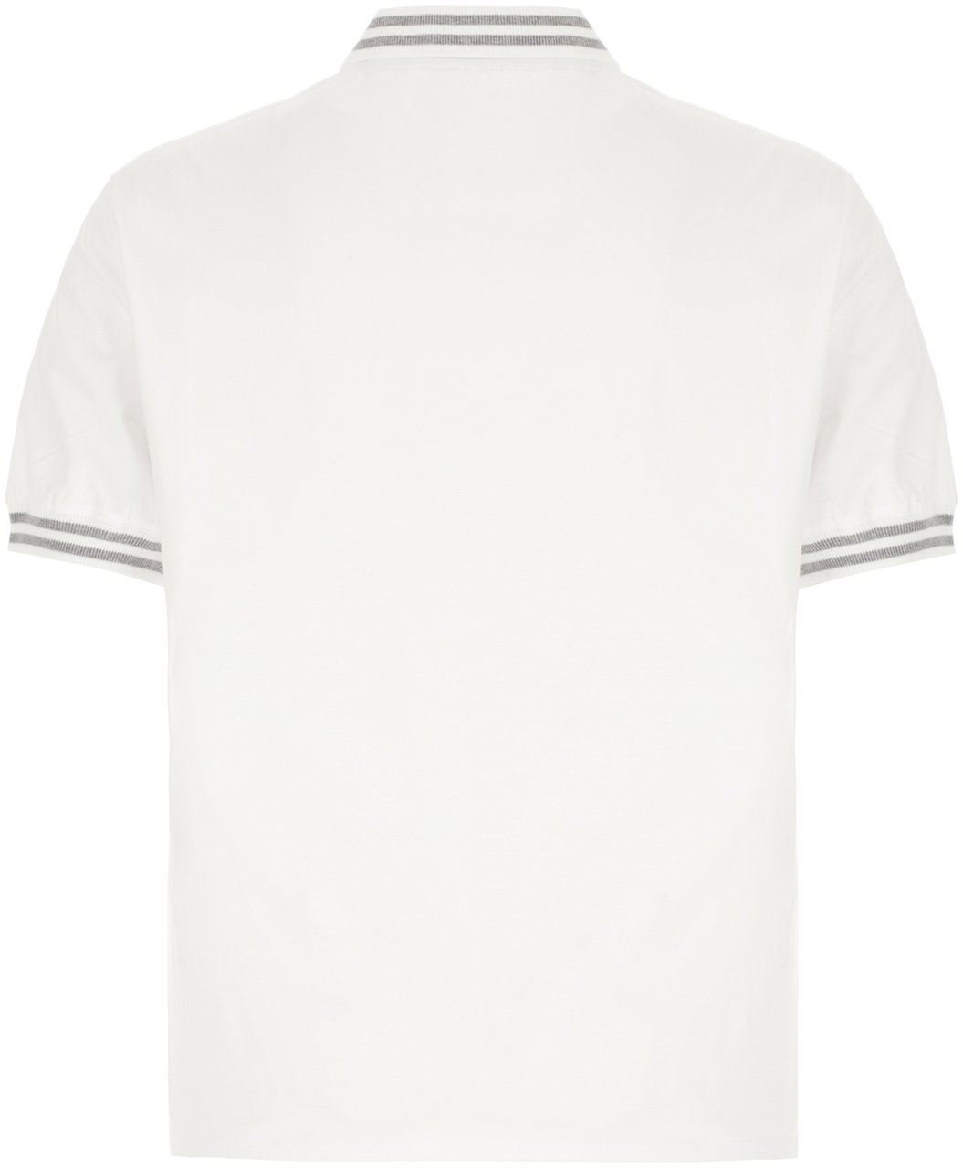 Brunello Cucinelli Brunello Cucinelli White cotton polo shirt Wit