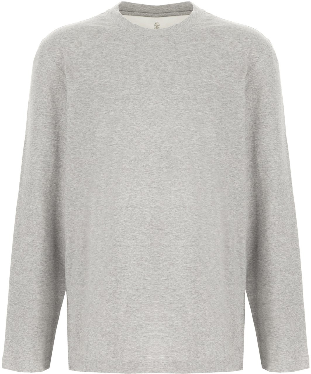 Brunello Cucinelli Brunello Cucinelli Melange grey cotton t-shirt Grijs