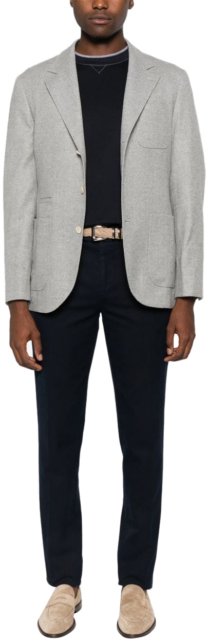 Brunello Cucinelli T-Shirts And Polos Blue Blauw