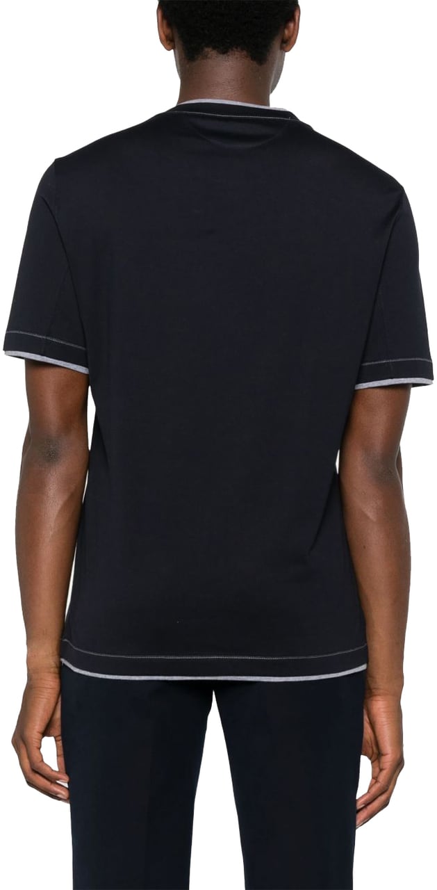 Brunello Cucinelli T-Shirts And Polos Blue Blauw