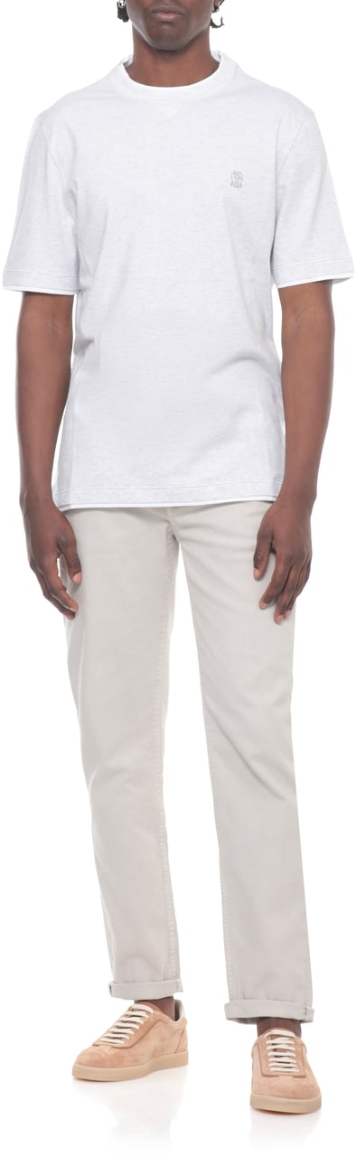 Brunello Cucinelli T-Shirts And Polos Ivory Wit