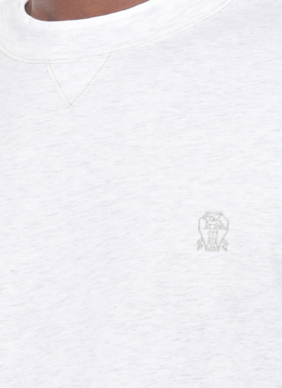 Brunello Cucinelli T-Shirts And Polos Ivory Wit