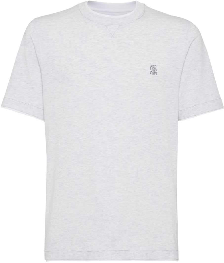 Brunello Cucinelli T-Shirts And Polos Light Grey Grijs