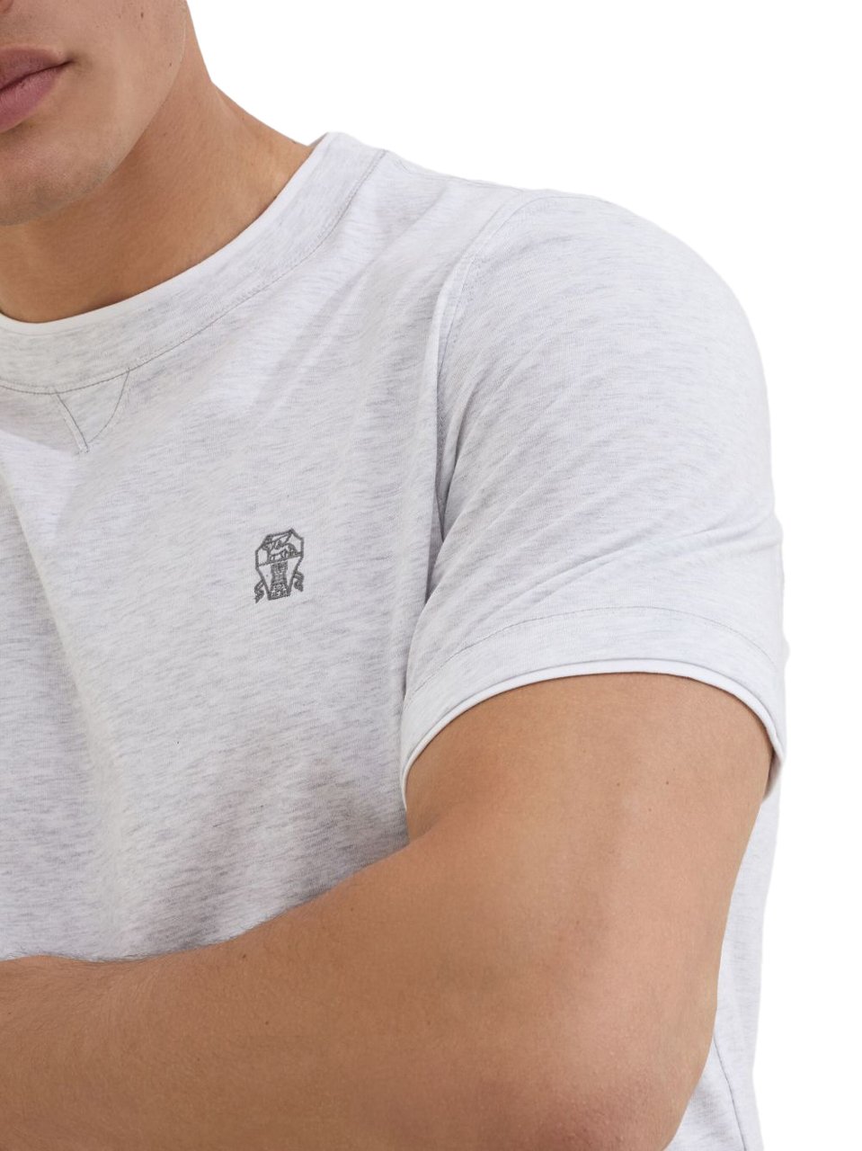 Brunello Cucinelli T-Shirts And Polos Light Grey Grijs