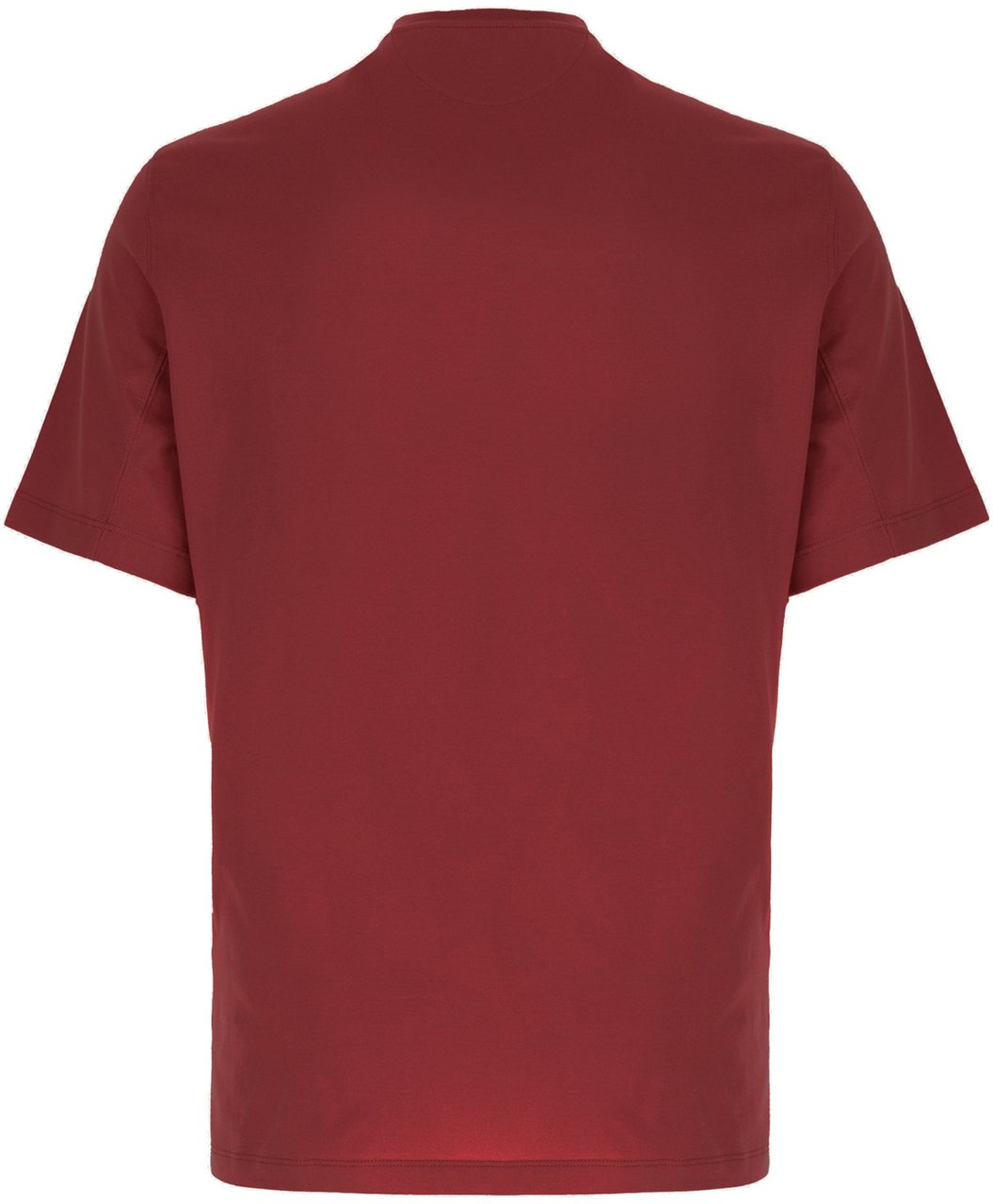 Brunello Cucinelli Brick grey cotton t-shirt Rood