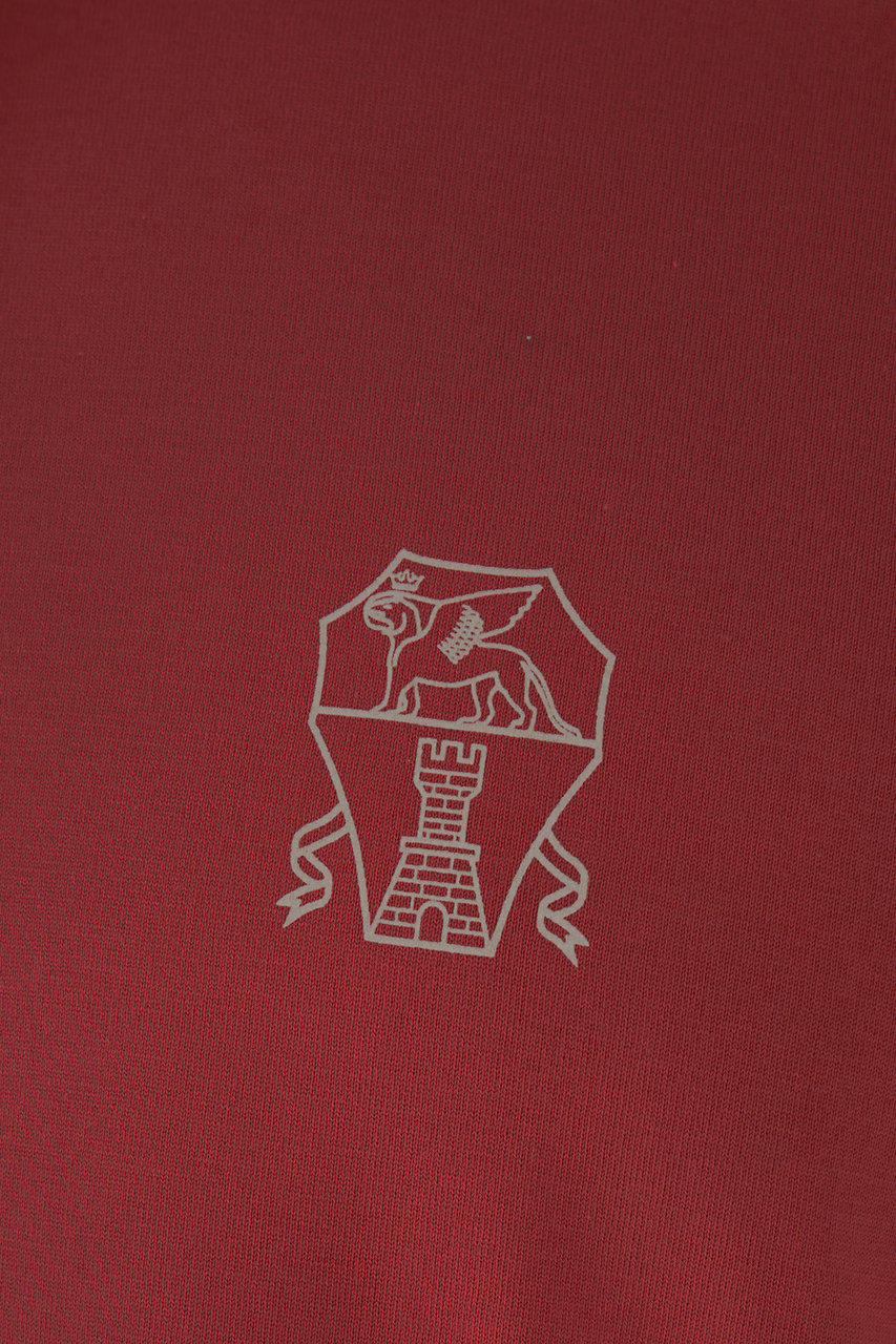 Brunello Cucinelli Brick grey cotton t-shirt Rood