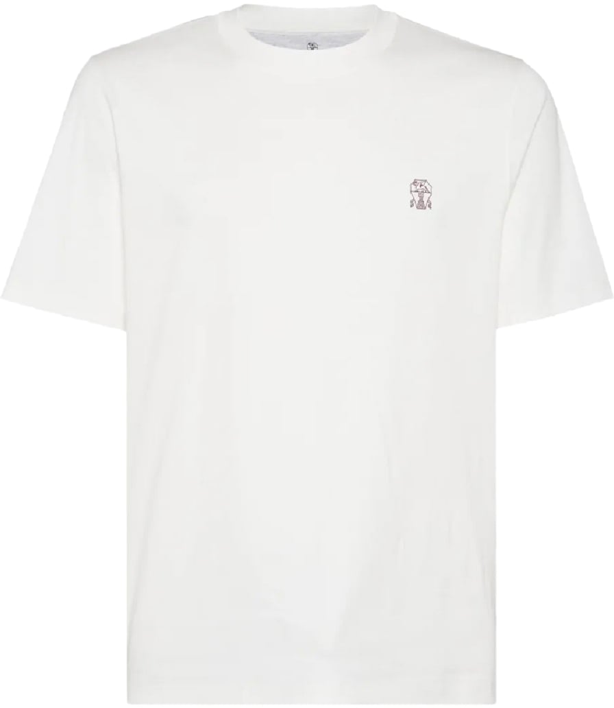 Brunello Cucinelli girocollo m/c con stampa divers Divers