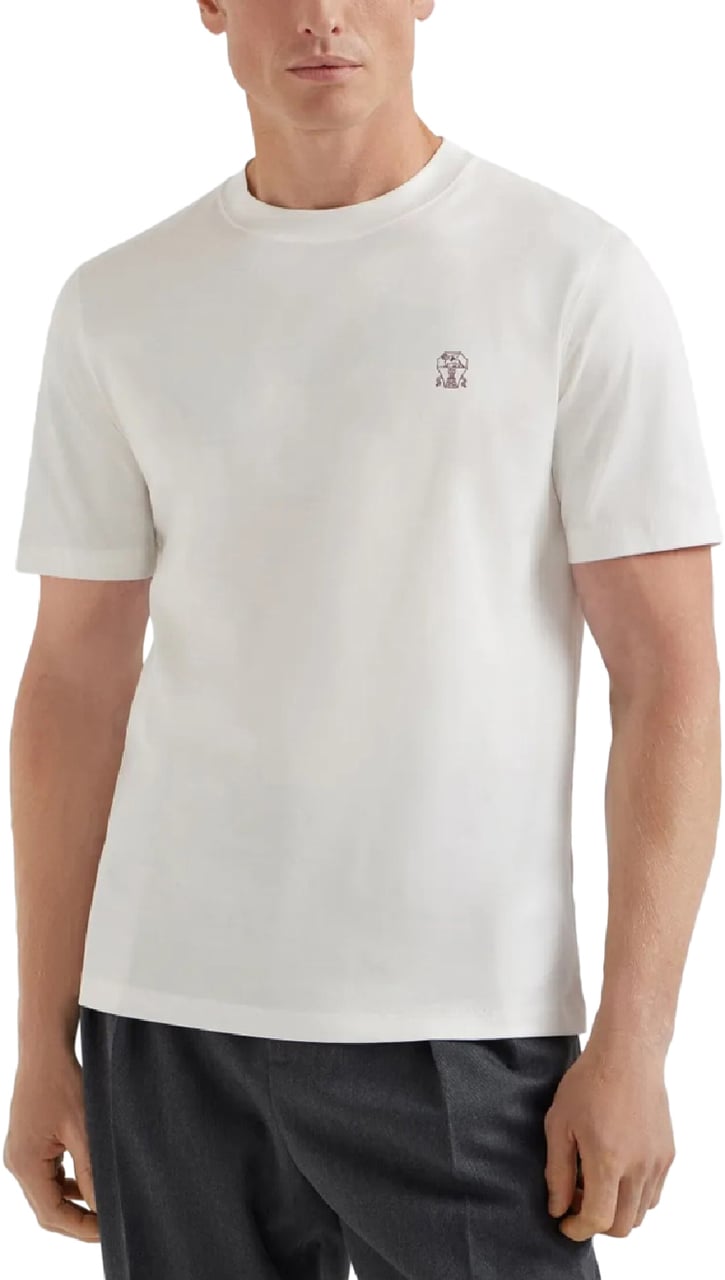 Brunello Cucinelli girocollo m/c con stampa divers Divers
