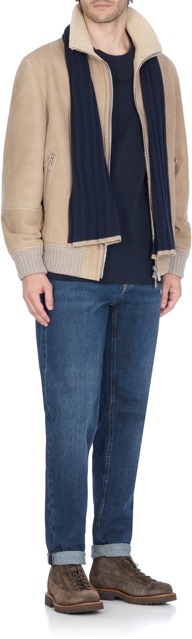 Brunello Cucinelli T-Shirts And Polos Blue Blauw