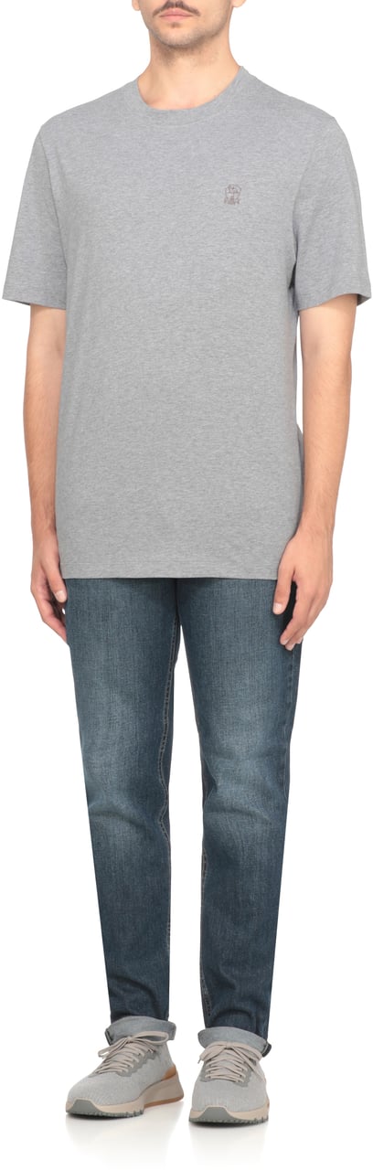 Brunello Cucinelli T-Shirts And Polos Grey Grijs