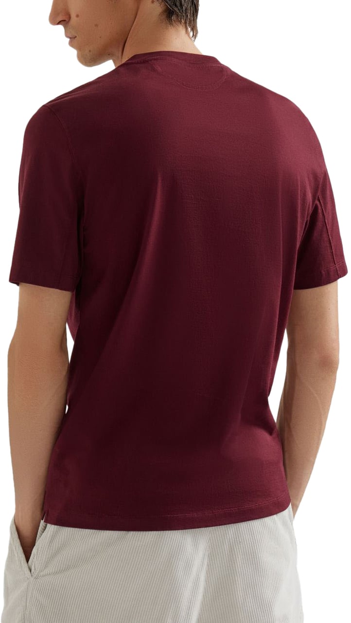 Brunello Cucinelli T-Shirts And Polos Bordeaux Rood