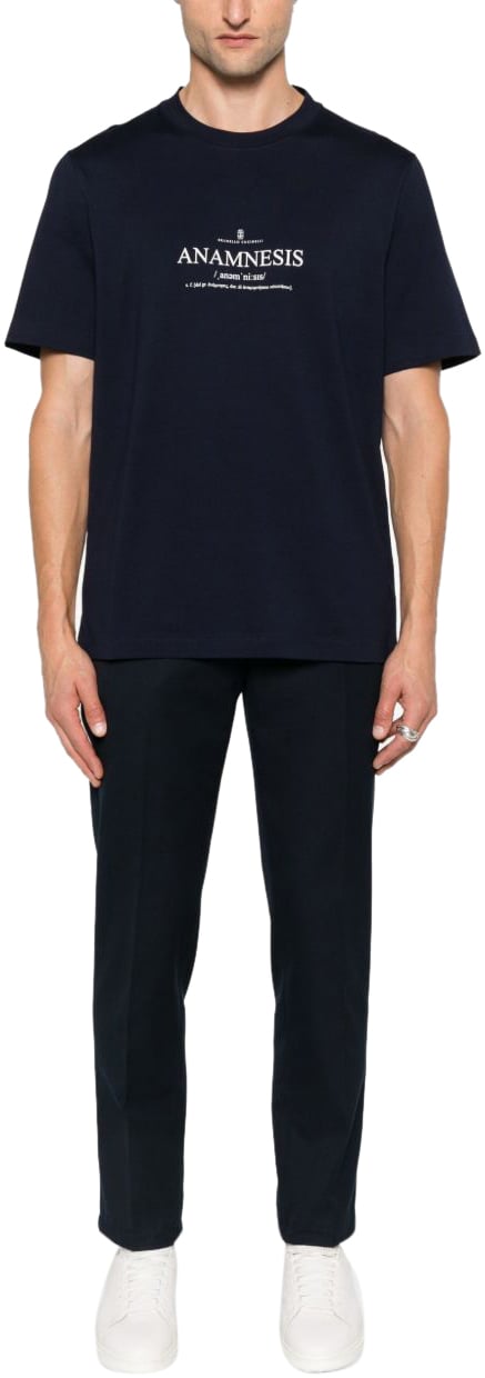 Brunello Cucinelli T-Shirts And Polos Blue Blauw