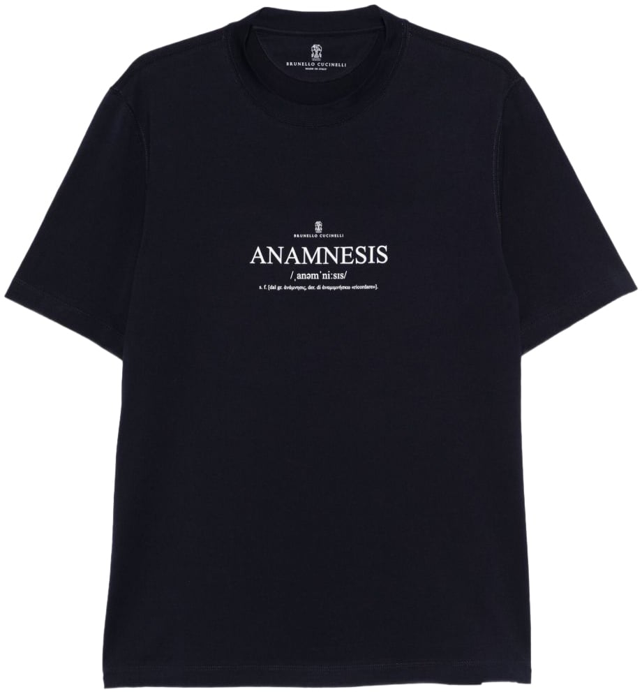 Brunello Cucinelli T-Shirts And Polos Blue Blauw