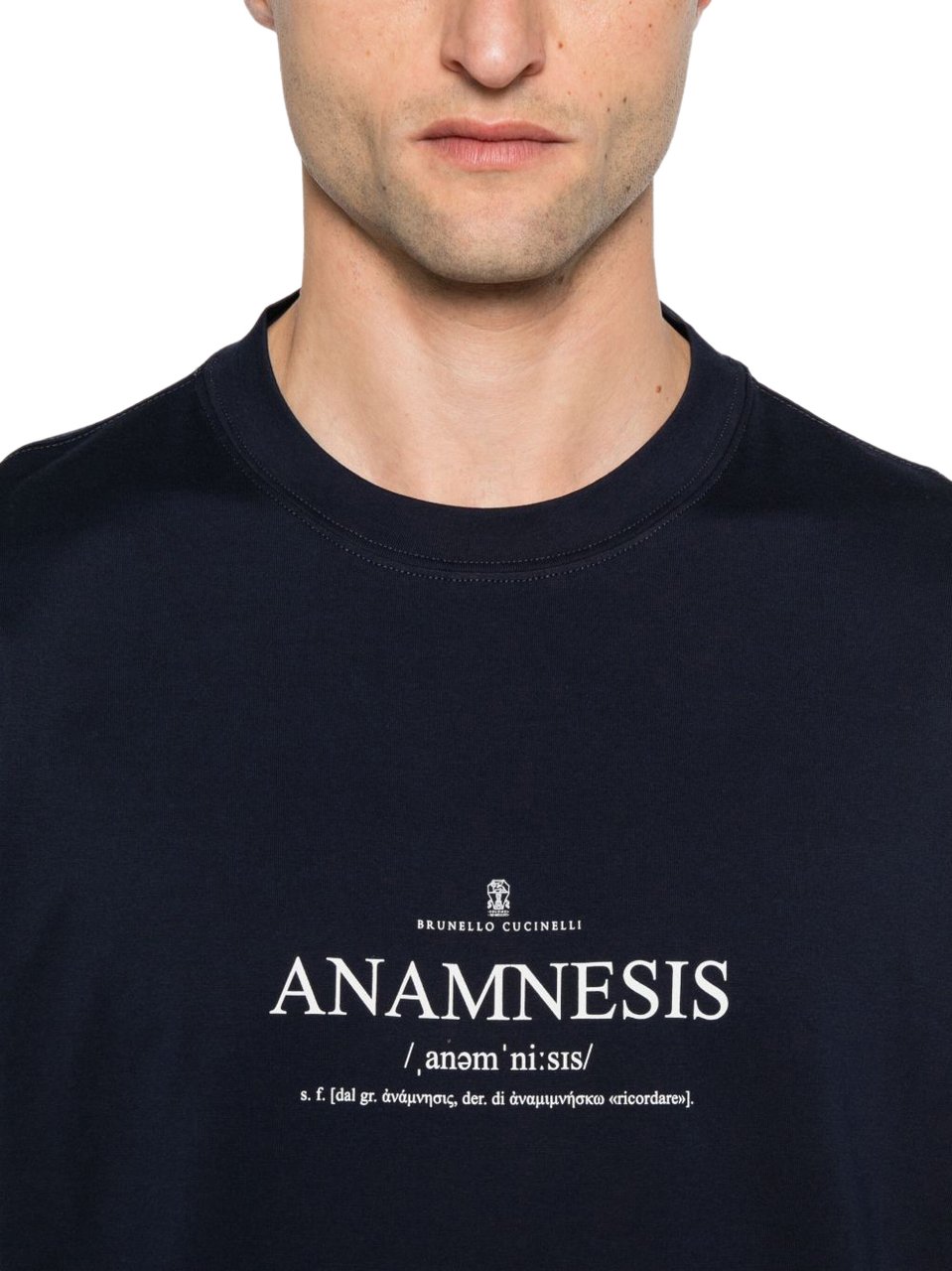 Brunello Cucinelli T-Shirts And Polos Blue Blauw