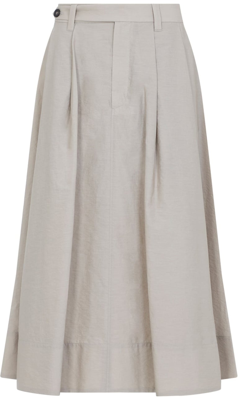 Brunello Cucinelli Cotton Midi Skirt Divers