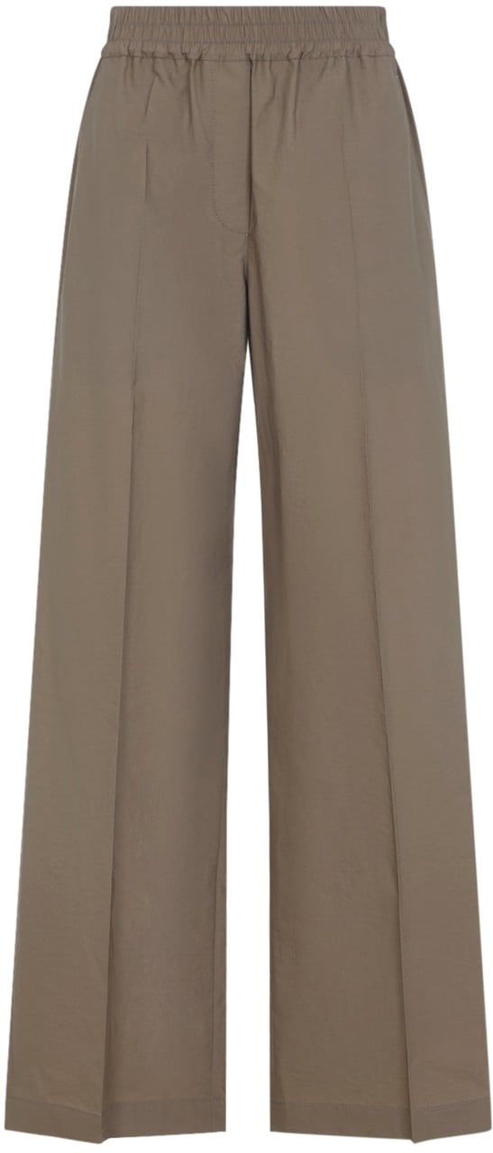 Brunello Cucinelli Wide Leg Cotton Pants Divers