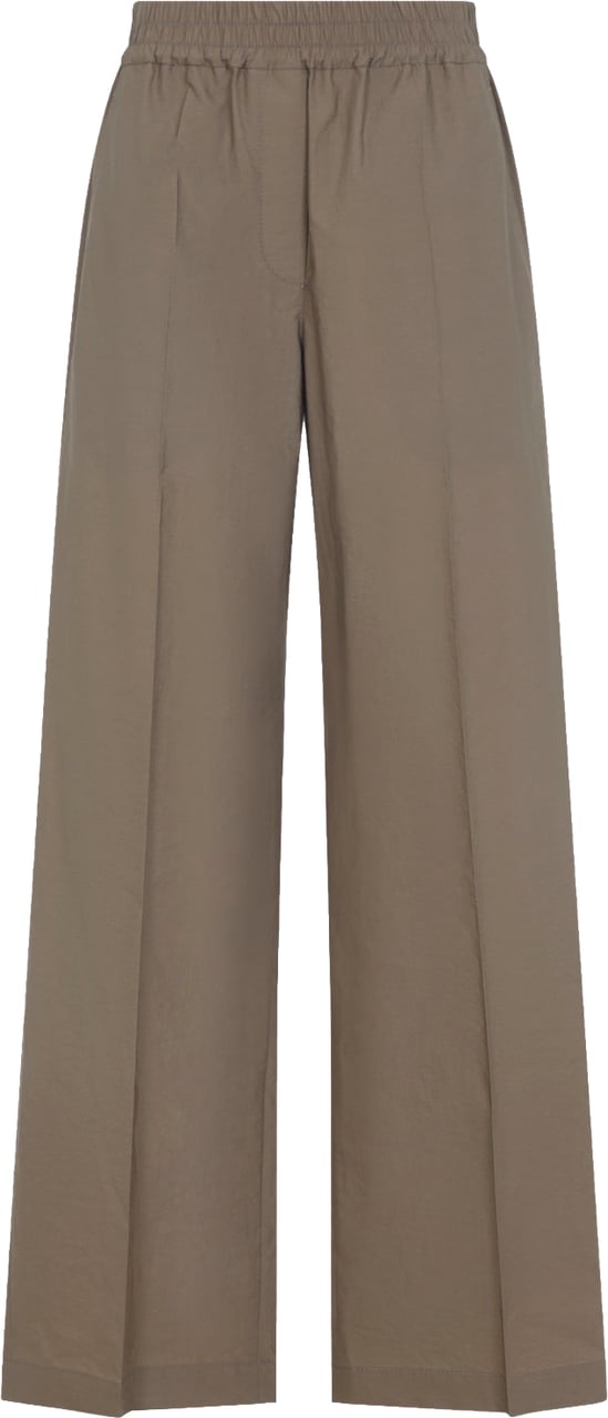 Brunello Cucinelli Wide Leg Cotton Pants Divers