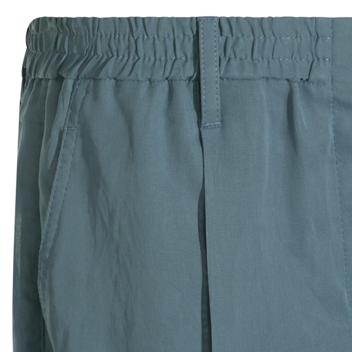 Brunello Cucinelli Wide-Leg Trousers with Elastic Waistband and Semi-Sheer Design Blauw