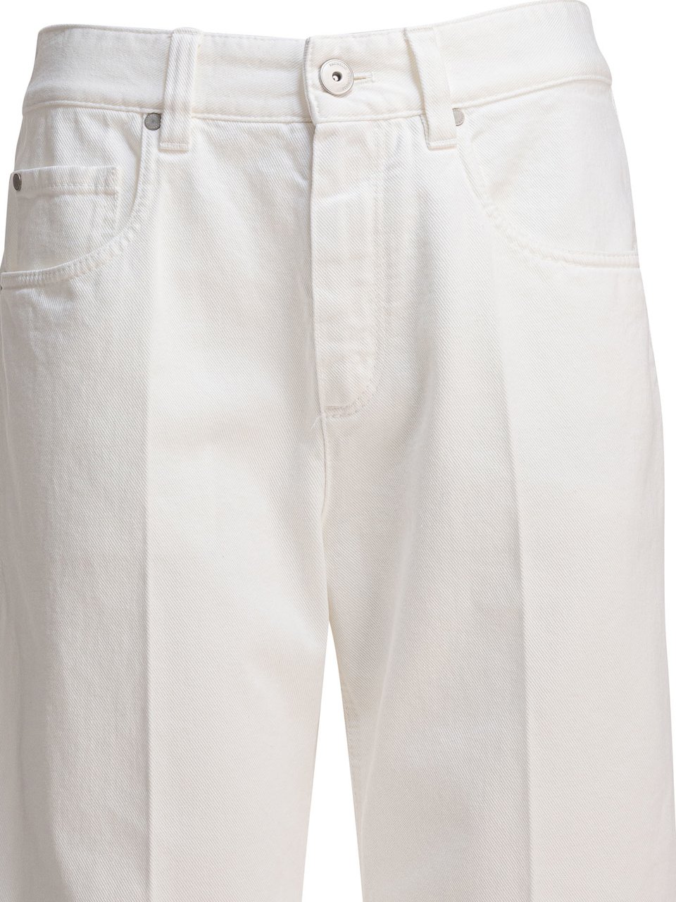 Brunello Cucinelli "Contemporary Square" Pants Wit