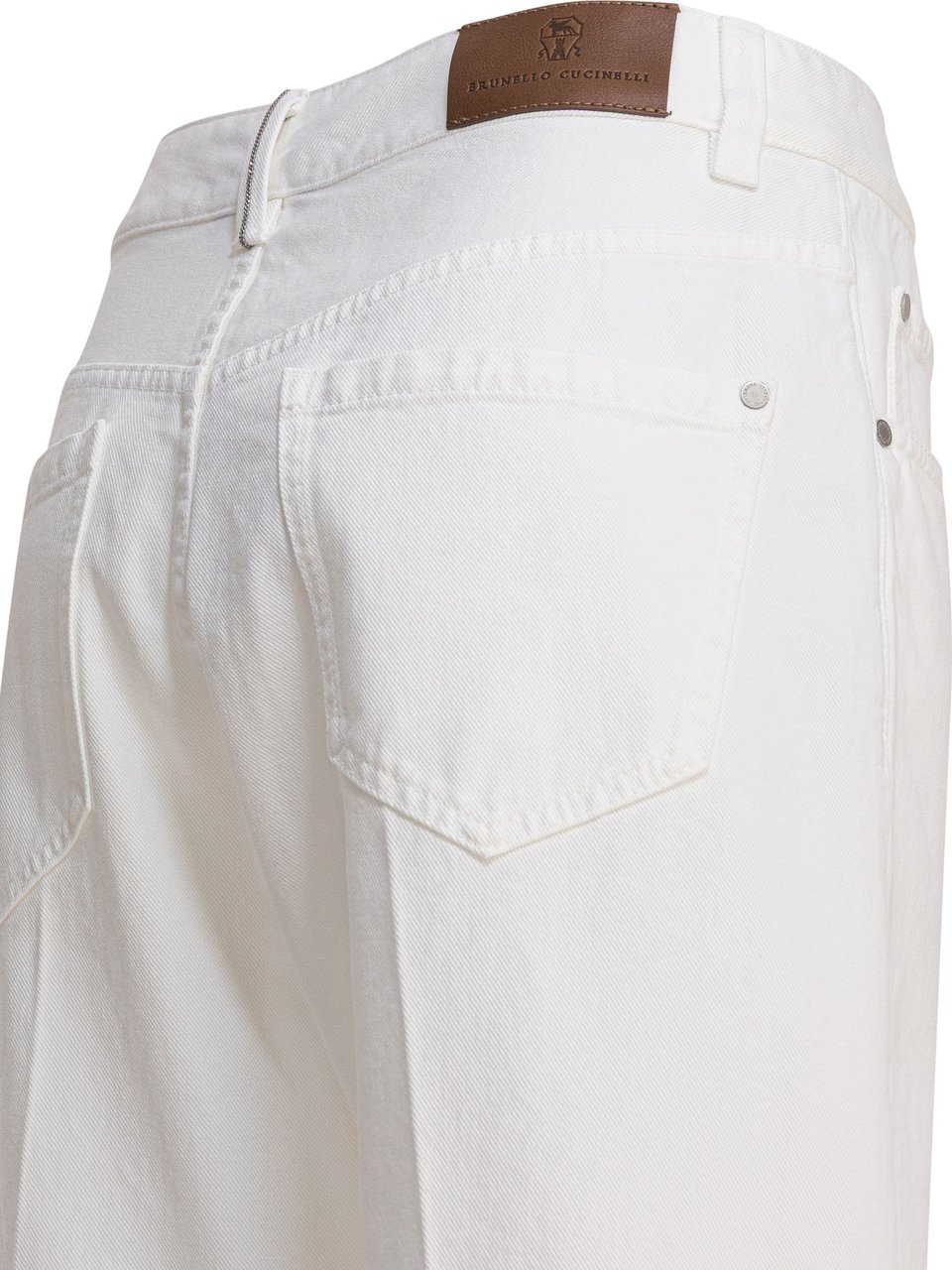 Brunello Cucinelli "Contemporary Square" Pants Wit
