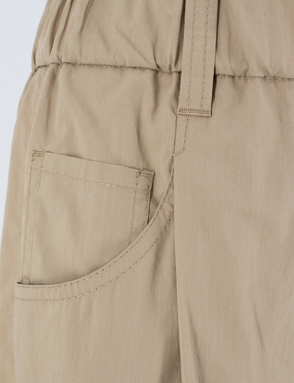 Brunello Cucinelli Cotton poplin trousers Beige