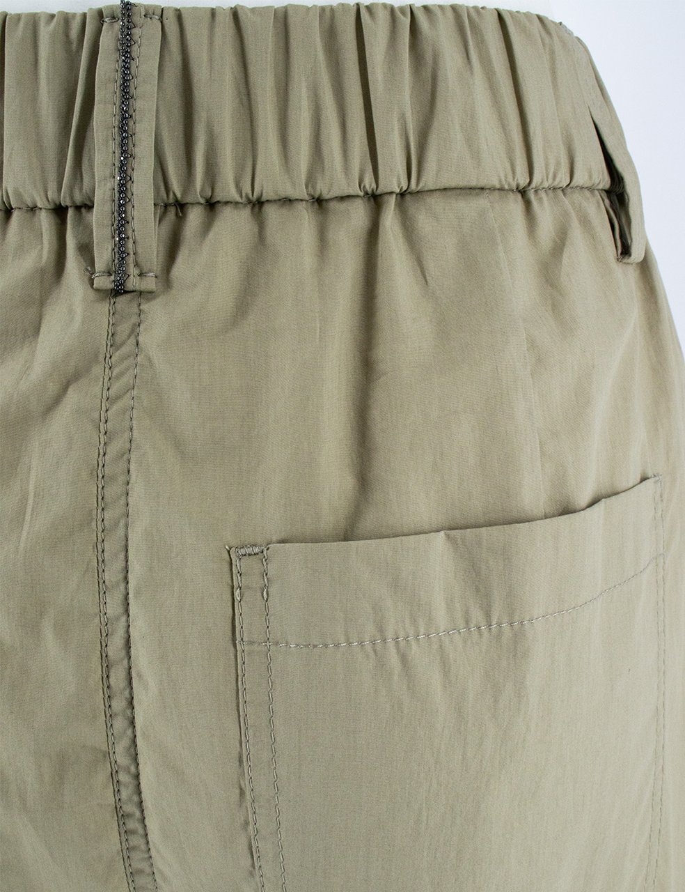 Brunello Cucinelli Cotton poplin trousers Groen