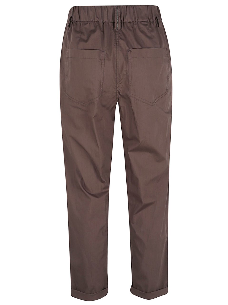 Brunello Cucinelli Lightweight Poplin Trousers with Five-Pocket Style Grijs