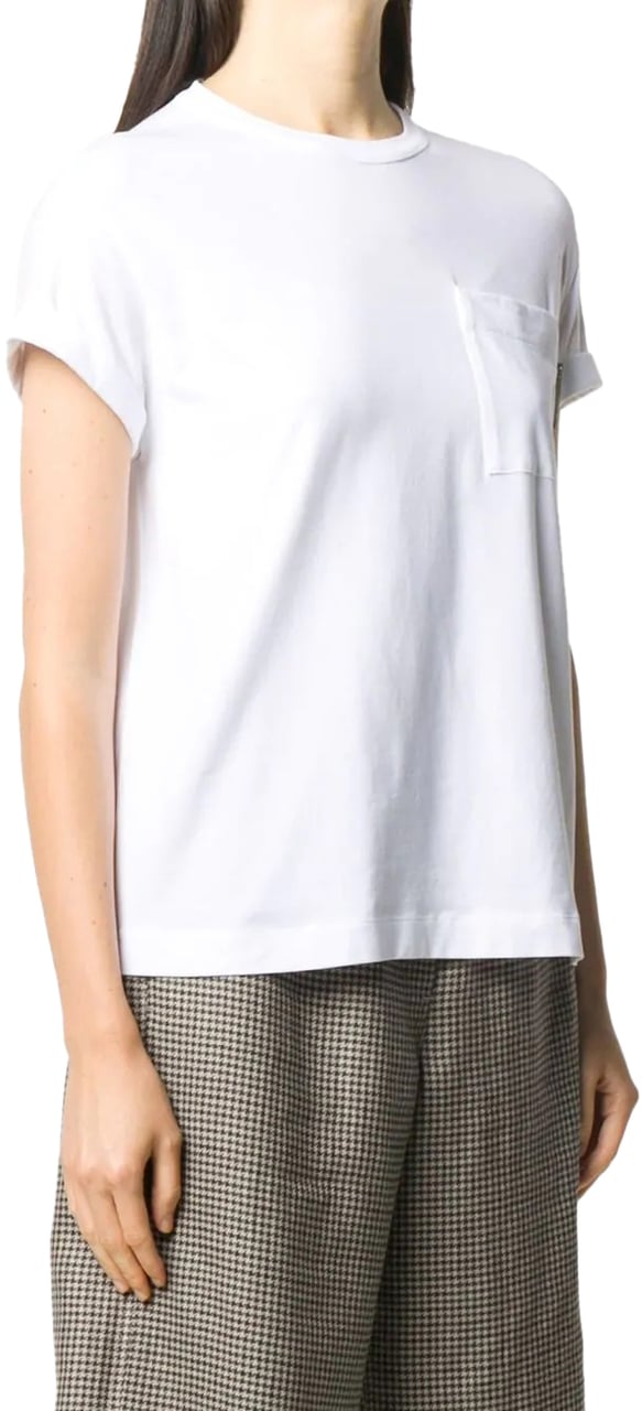 Brunello Cucinelli girocollo m/corta white Wit